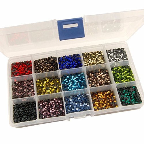 Summer-Ray.com Summer-Ray SS10 2.8mm Assorted Colors Hot Fix Rhinestones in Storage Box - Image 2