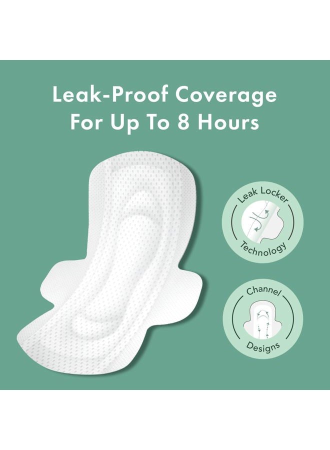 Rael Organic Cotton Cover Pads - Regular Absorbency, Unscented, Ultra Thin Pads with Wings for Women (Regular, 28 Count) - Image 2