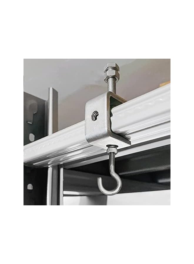 promass 304 Stainless Steel C Clamp, Mini Tiger Clamp, 1Inch Heavy Duty Metal U Clamps, with Stable Wide Jaw Opening, Tiger Clamp Tools for Mounting Metal Working Wood Working (10 PCS, 1 3/16 Inch) - Image 3