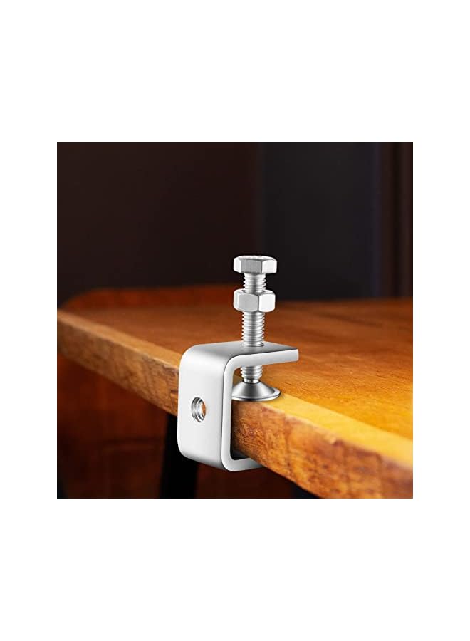 promass 304 Stainless Steel C Clamp, Mini Tiger Clamp, 1Inch Heavy Duty Metal U Clamps, with Stable Wide Jaw Opening, Tiger Clamp Tools for Mounting Metal Working Wood Working (10 PCS, 1 3/16 Inch) - Image 5