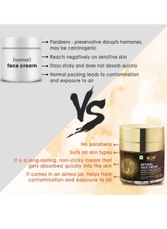 WOW Skin Science WOW Skin Science Retinol Face Cream Oil Free Quick Absorbing For All Skin Types No Parabens Silicones Color Mineral Oil & Synthetic Fragrance 50 ml  - Image 5