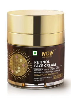 WOW Skin Science WOW Skin Science Retinol Face Cream Oil Free Quick Absorbing For All Skin Types No Parabens Silicones Color Mineral Oil & Synthetic Fragrance 50 ml  - Image 1