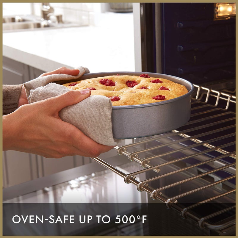 Calphalon 10-Piece Nonstick Bakeware Set, Includes Baking Sheet, Cookie Sheet, Cake Pans, Muffin Pan, and More, Dishwasher Safe, Silver - Image 5