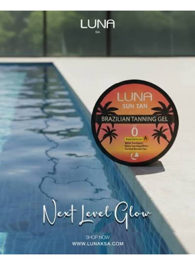 LUNA Sun Tan Intensive Tanning Gel with Carrot Oil SPF 0 Water Resistant 130g - Image 5