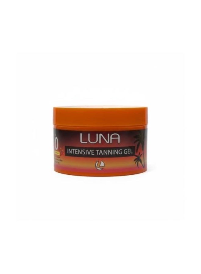 LUNA Sun Tan Intensive Tanning Gel with Carrot Oil SPF 0 Water Resistant 130g - Image 1