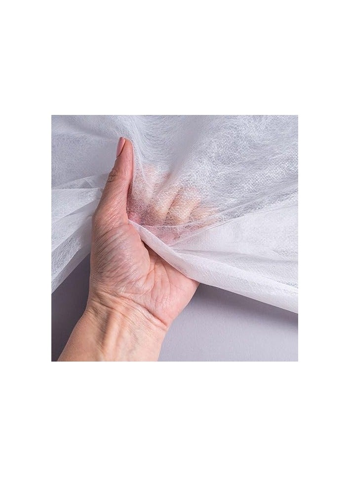 Generic White Non Woven Bed Roll 80x180CM, 50 Sheets of 1 Roll Spa Bed, Disposable Bed Cover, Massage Table Paper Roll for Massage, Spa, Tattoo Exam Tables - Image 2