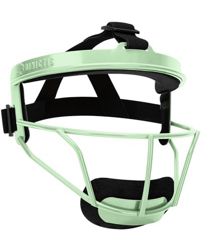 Dinictis Softball Face Mask, Lightweight, Comfortable, with Wide Field Vision, Durable and Safe Face Guards, Premium Protective Softball Fielder's Mask-Apple Green-Child(S) - Image 1
