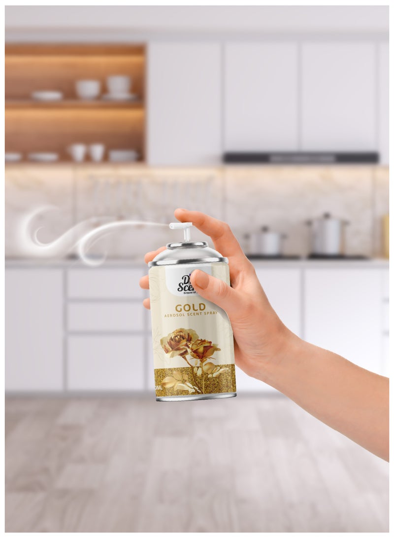 Dr Scent Air Freshener Gold Aerosol Spray (300ml) - Image 5
