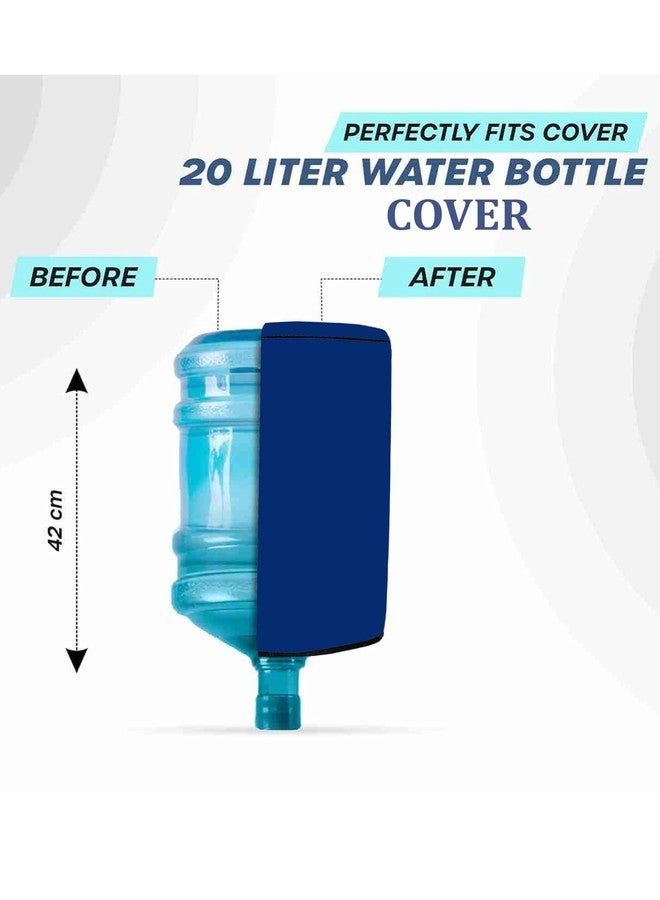 Vocal Store 20 Liter Water Dispenser Bottle Cover, Dustproof & Waterproof PVC Protector with Transparent Water Level Strip, Reusable, Easy to Clean, Fits Standard 20L Bottles V1MDOJ43BTC20L - Image 3