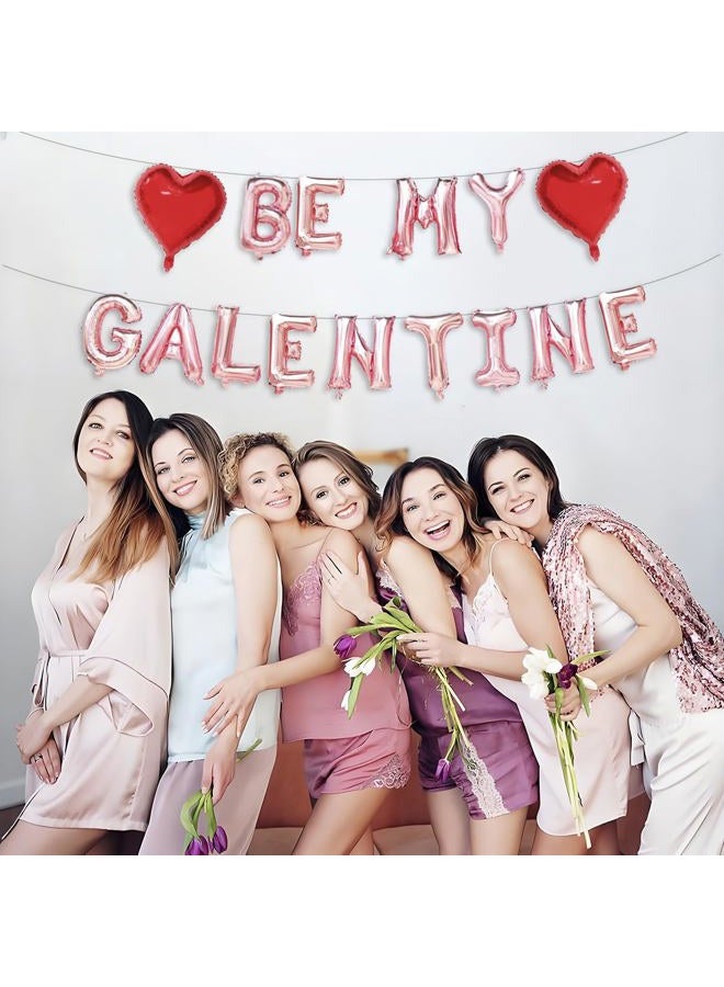 zdshow Be My Galentine Balloons，Galentine's Day Balloon Decorations,Galentine's Day Decor,Valentine's Day Balloon Banner Decoration, Valentine's Day Supplies, Galentine's Day Decorations - Image 2