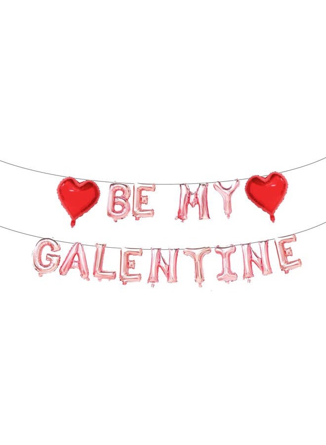 zdshow Be My Galentine Balloons，Galentine's Day Balloon Decorations,Galentine's Day Decor,Valentine's Day Balloon Banner Decoration, Valentine's Day Supplies, Galentine's Day Decorations - Image 1