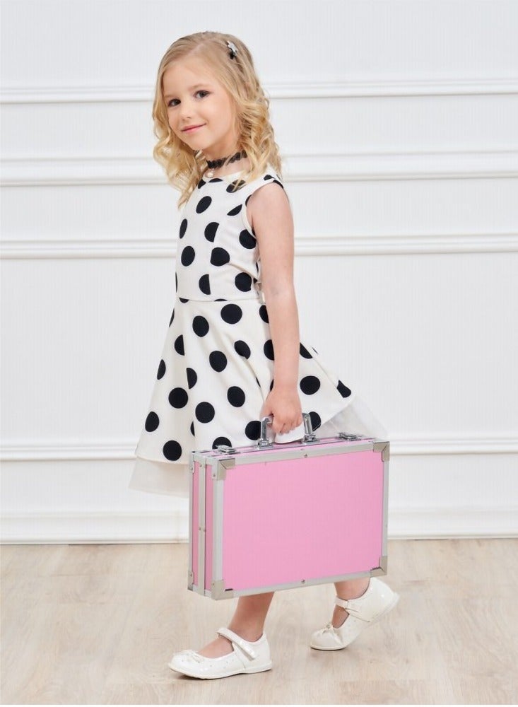 Bukela 145-Piece Art Supplies Set, Portable Drawing Art Kits Include Water Color Crayon, Oil Pastels, Sketch Pencil, Eraser and More, Deluxe Art Drawing Set for Beginner and Serious Artists (Pink) - Image 5