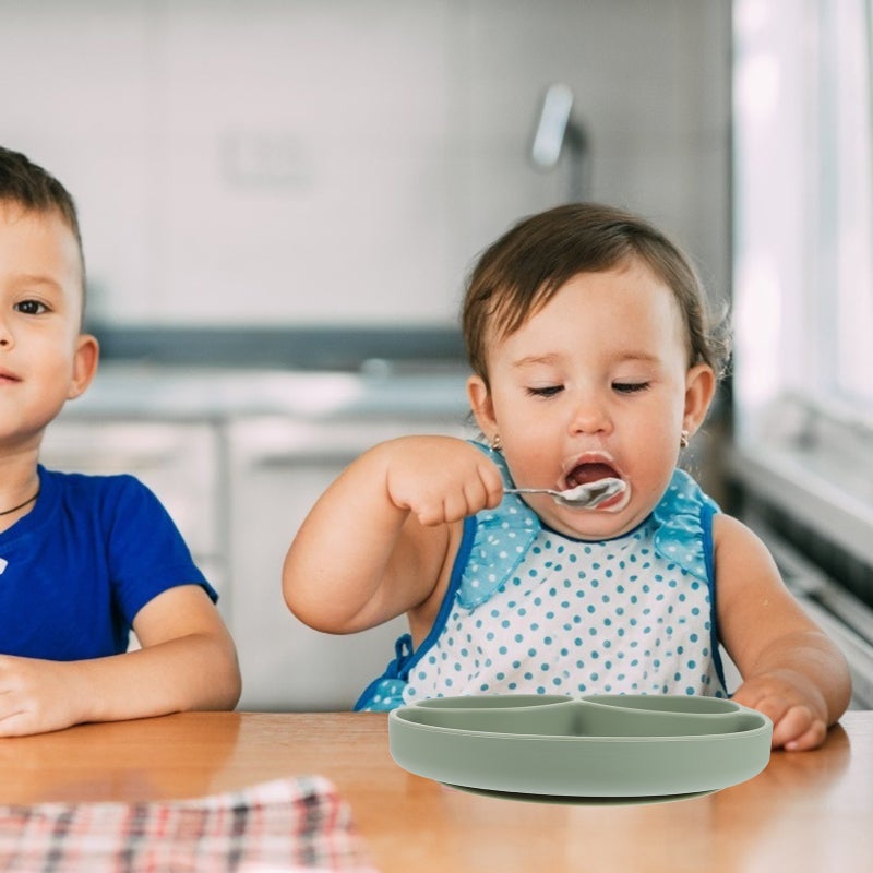 Silicone Baby Plate Divided Plate for Kids Children Toddlers Boys Girls - Image 3