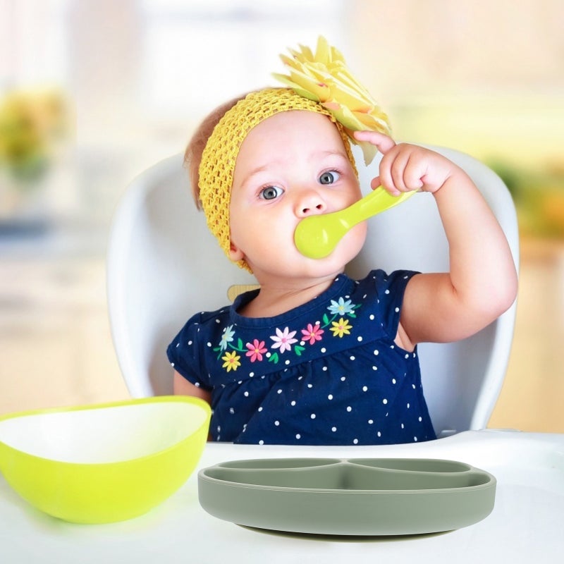 Silicone Baby Plate Divided Plate for Kids Children Toddlers Boys Girls - Image 4