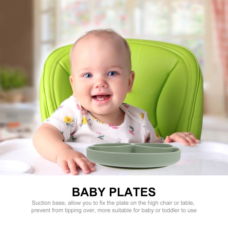 Silicone Baby Plate Divided Plate for Kids Children Toddlers Boys Girls - Image 5