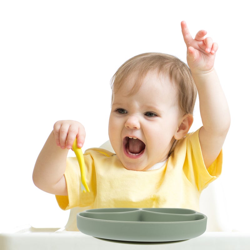 Silicone Baby Plate Divided Plate for Kids Children Toddlers Boys Girls - Image 2
