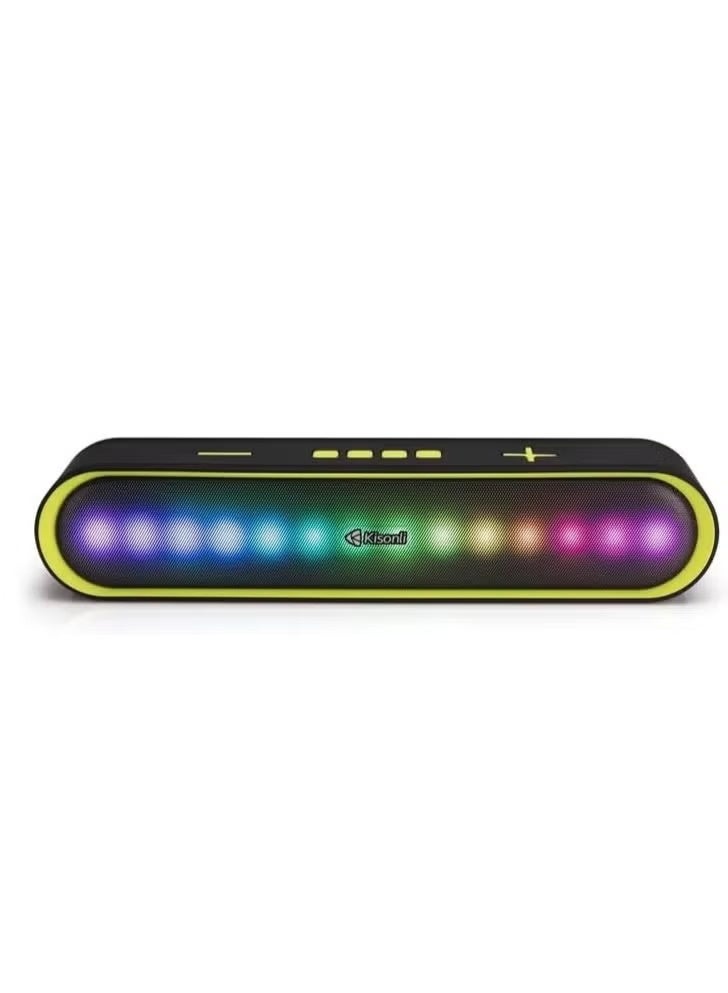 Kisonli LED-915 Bluetooth Soundbar Music Speaker with RGB Lighting - Image 2