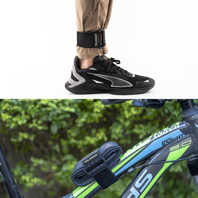 Trilancer Elastic Cinch Straps with Anti-Slip Strips, 14 "x 2" (6 Pack) Multipurpose Hook and Loop Bundling Straps for Hose, Cords, Bike, Luggage, Camping, Yoga Mats - Image 5