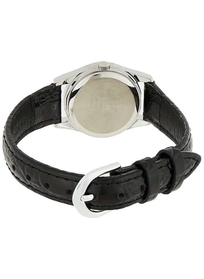 كاسيو Casio Womens Quartz Watch, Analog Display and Leather Strap LTP-1094E-7B - Image 2
