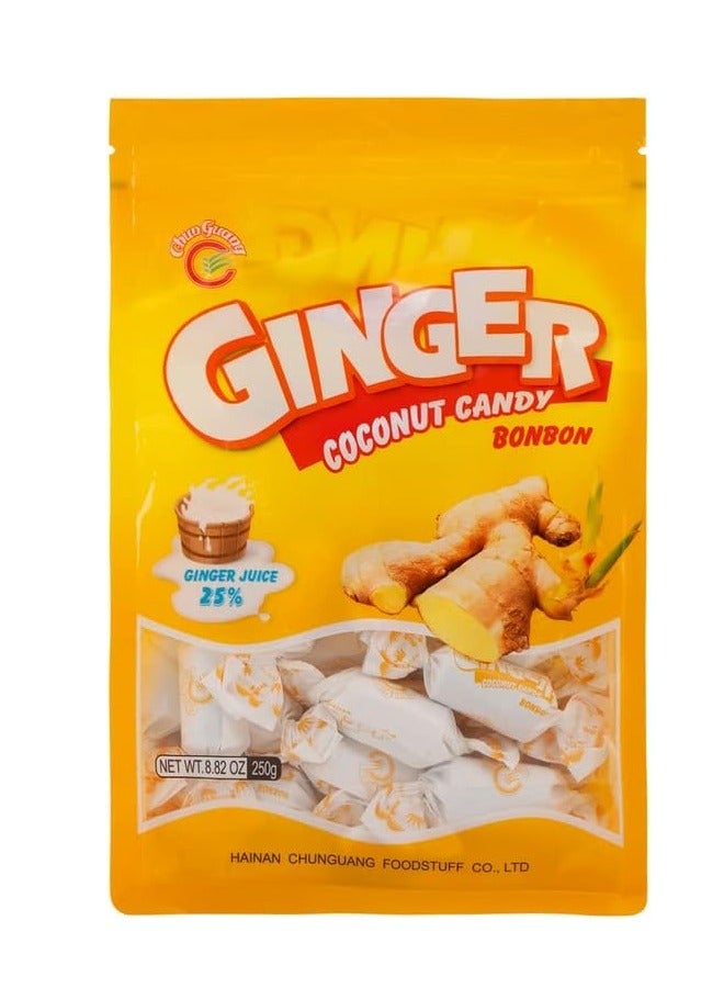 Chun Guang Ginger Coconut Candy 250 gr  - Image 1
