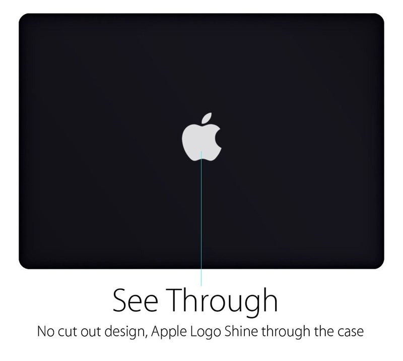 UESWILL Smooth Matte Hard Case Cover Compatible with (Mid 2012-Mid 2015) MacBook Pro 15 inch with Retina Display (No Touch Bar, No CD-ROM) (Model: A1398), Black - Image 3