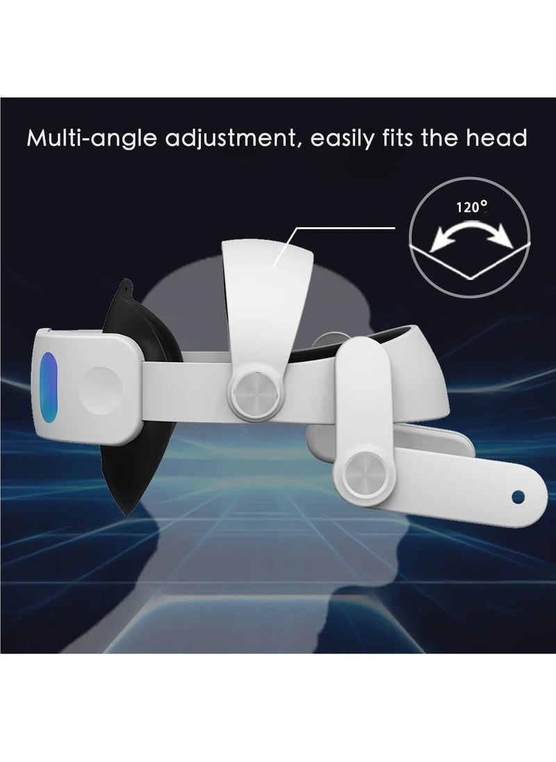 Generic - MT3 pro-VR head strap Battery Strap Accessories, Head Strap with Battery 6000mAh For Meta Quest 3 VR Headset Elite Strap Replacement Adjustable Enhanced Support Improves Comfort - Image 1