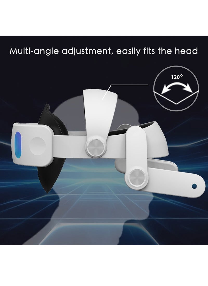 Generic - MT3 pro-VR head strap Battery Strap Accessories, Head Strap with Battery 6000mAh For Meta Quest 3 VR Headset Elite Strap Replacement Adjustable Enhanced Support Improves Comfort - Image 1