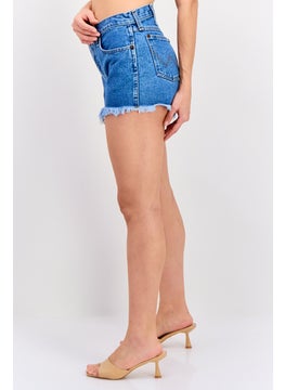 Wrangler Women Regular Fit Washed Denim Jeans, Blue  - Image 2