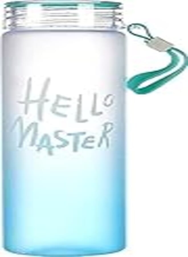 Hello Master Borosilicate Water Bottle – Transparent Water Bottle for Home, Office, Gym, Picnic and Travelling – Stylish Glass Bottle (MultiColor)