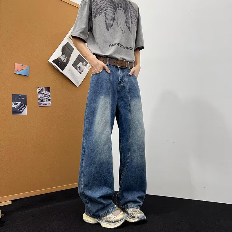 Unisex Casual Daily Denim Jeans - Image 2