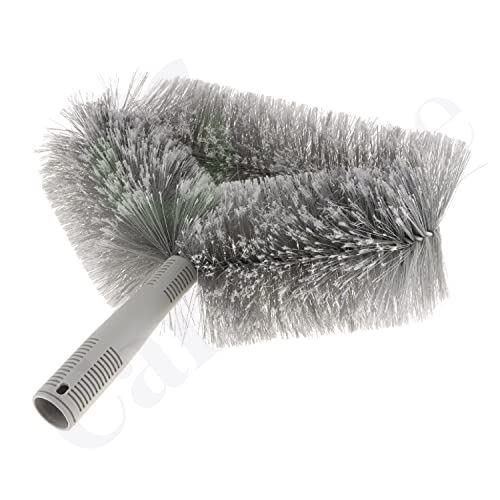 Carepure Triangle Cobweb Brush Ceiling Fan Corner Cobweb Brush Duster Cleaner Cleaning Tool | Ceiling Fan Cobweb Brush Duster Indoor and Outdoor Use | Grey - Image 2