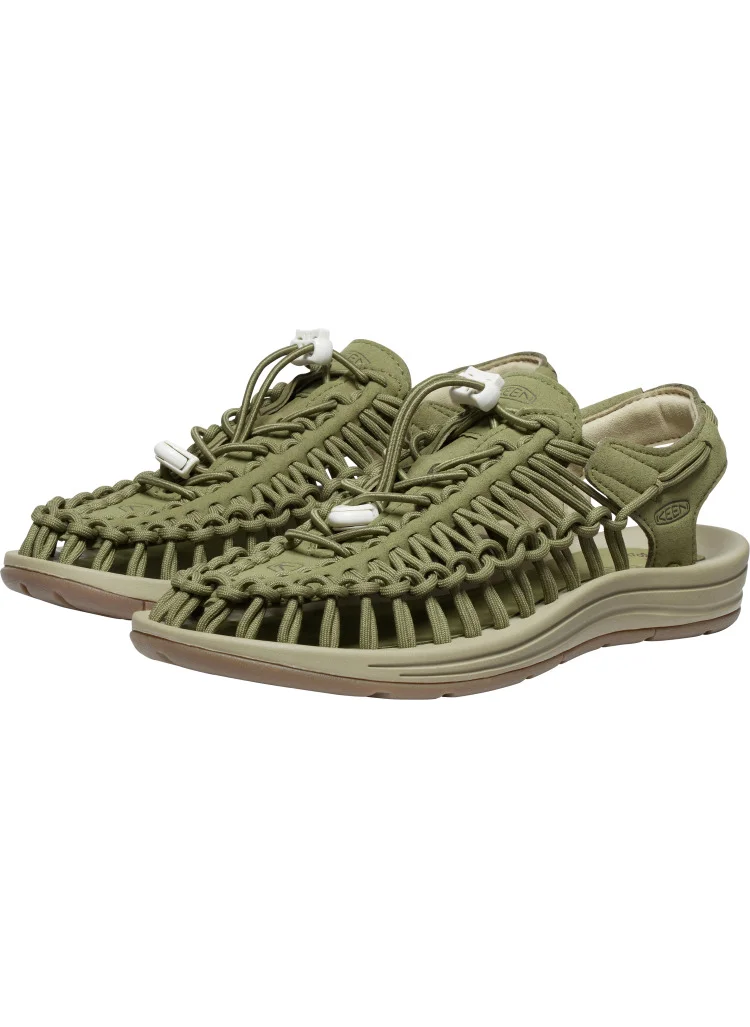 Keen WOMEN UNEEK FLAT SANDALS OLIVE/SAFARI