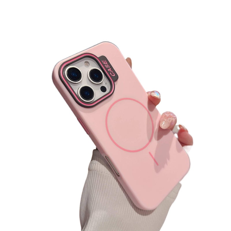 BB PC MagSafe Case for iPhone 13 with Drop Protection and Strong Magnetic plus Shockproof plus Skin Feel plus Matte Finish in Pink - Image 1