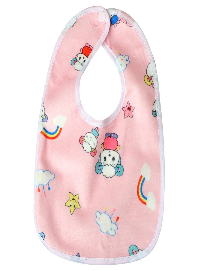 Lala Maneet Bibs for Baby Button0 to 12 Month Babies Feeding Infants and Toddlers Pack of 9 | PVC Waterproof Baby Bibs, Ultra Soft Skin Friendly, Baby Bibs Assorted Colour - Image 3
