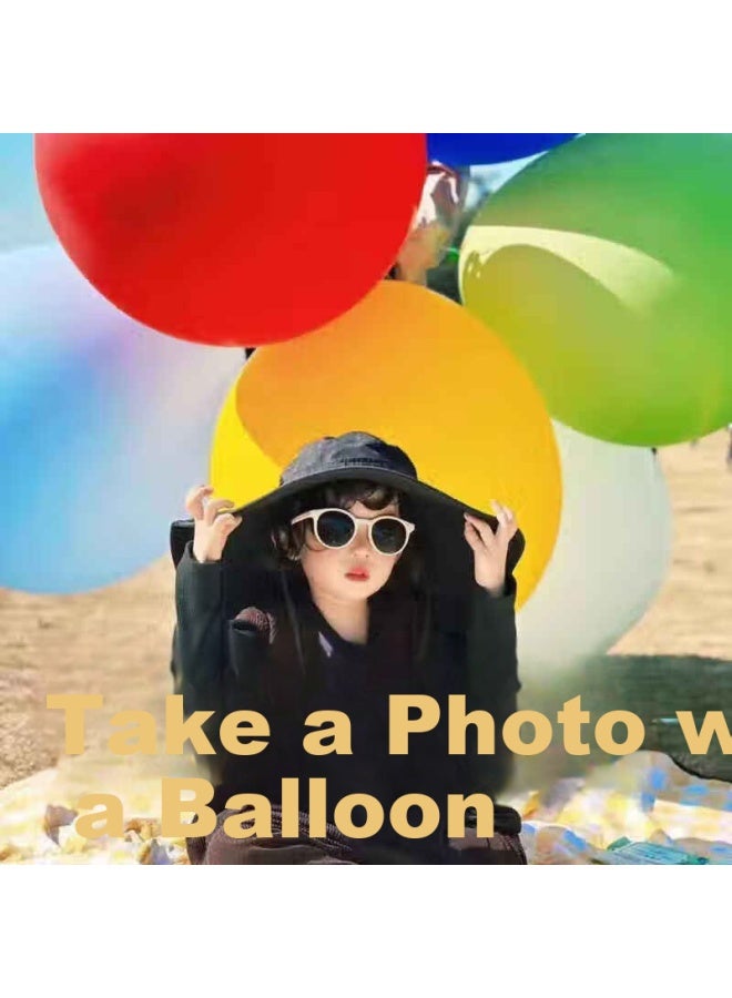 Murcia 36-inch Large Balloons For Kids Outdoor Thickened Colorful Big Balloons Park Grassland -proof Pat Ball 5-pack - Image 5