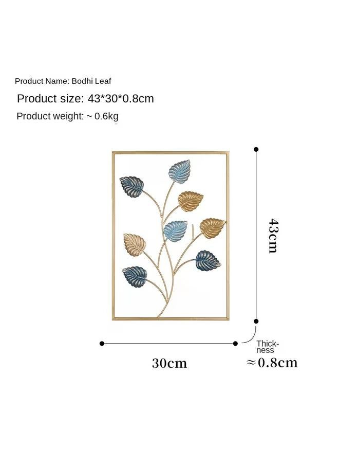 Bluejw Factory Direct Iron Leaf Living Room Sofa TV Background Wall Decoration Porch Room Wall Pendant - Image 5