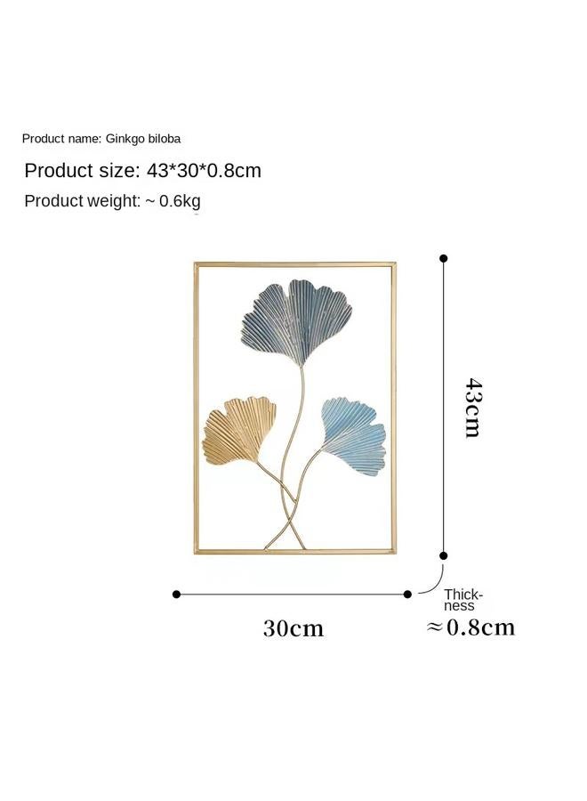 Bluejw Factory Direct Iron Leaf Living Room Sofa TV Background Wall Decoration Porch Room Wall Pendant - Image 4