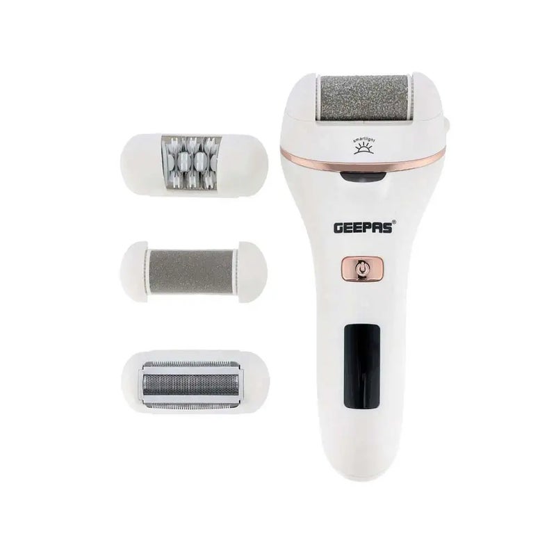 Geepas 4in1 Rechargeable Ladies Epilator Set with LED Display for Battery Status- GLS86059 - Image 1