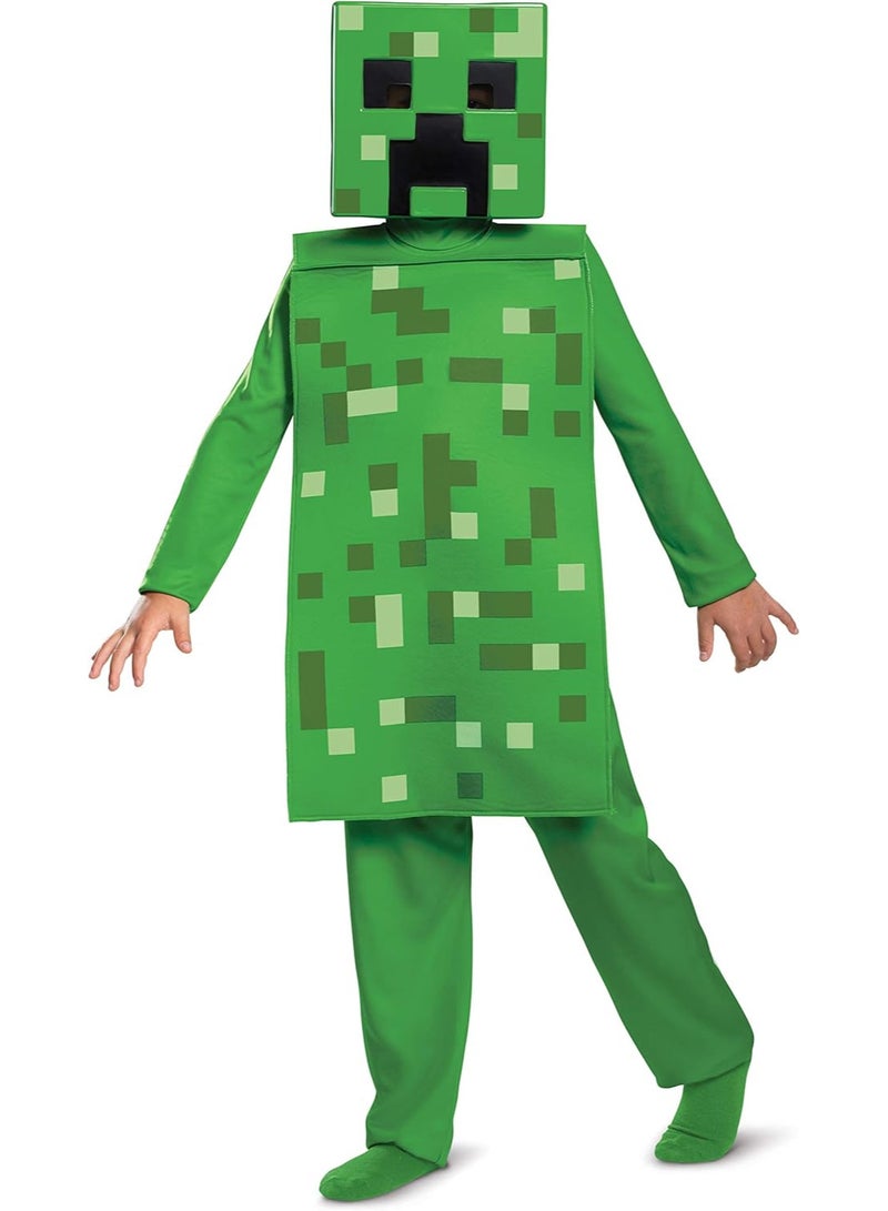 Globalests Minecraft Creeper Boys Jumpsuit Classic Child Costume L (10-12) 11437K - Image 1
