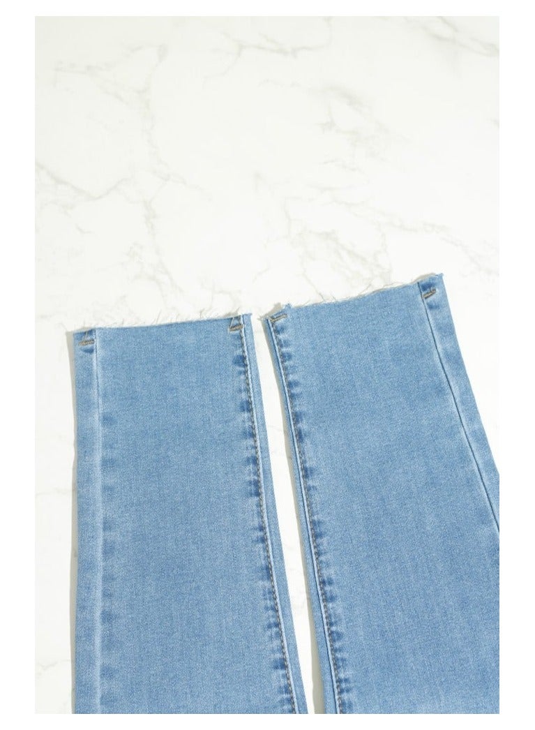 بونكا بنطلون جينز ازرق فاتح متعدد المقاسات - Image 2