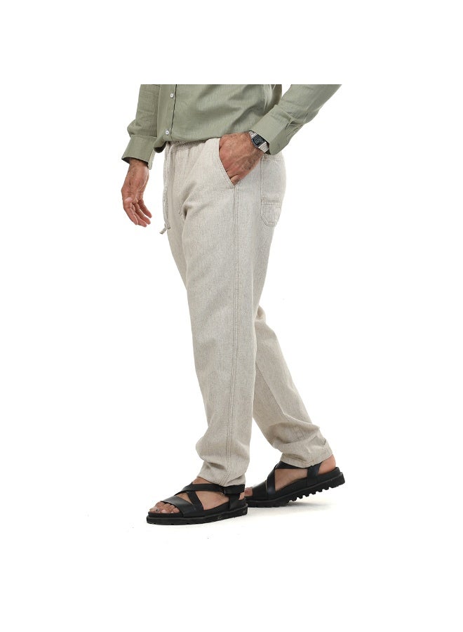 DOTT Casual Linen Drawstring Trousers - Image 2