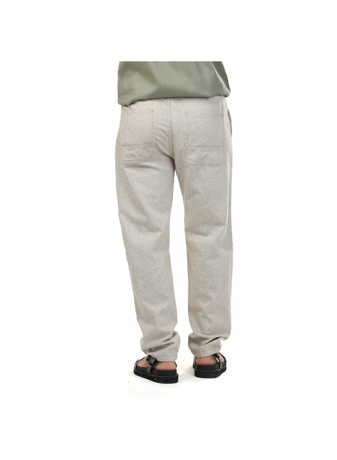 DOTT Casual Linen Drawstring Trousers - Image 3