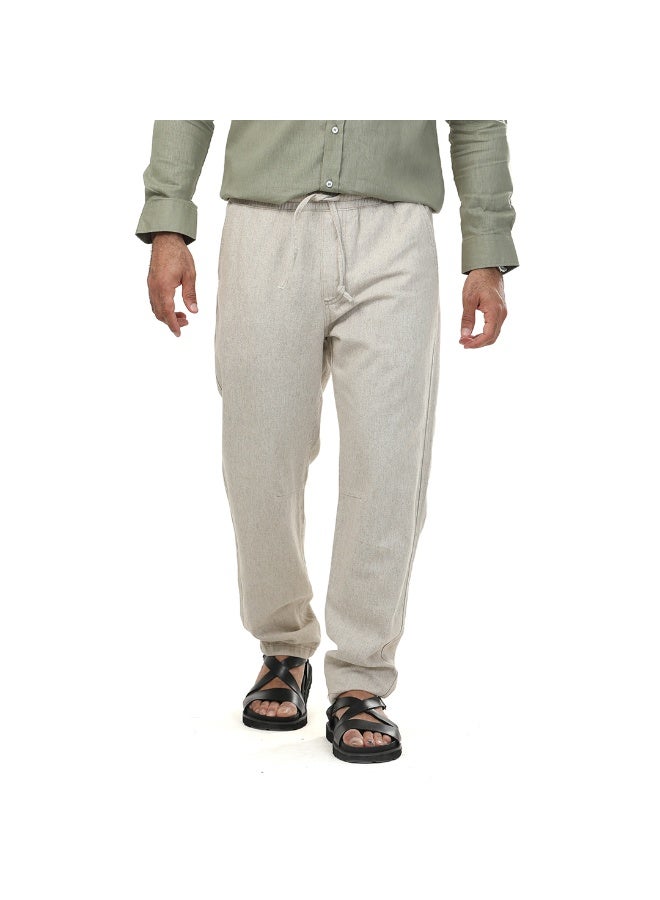 DOTT Casual Linen Drawstring Trousers - Image 1