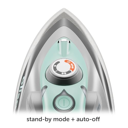 oliso M3Pro Project Steam Iron with Solemate – 1000W Ceramic Soleplate Iron and LED Light for Sewing, Quilting, Crafting, and Travel – Aqua - Image 3