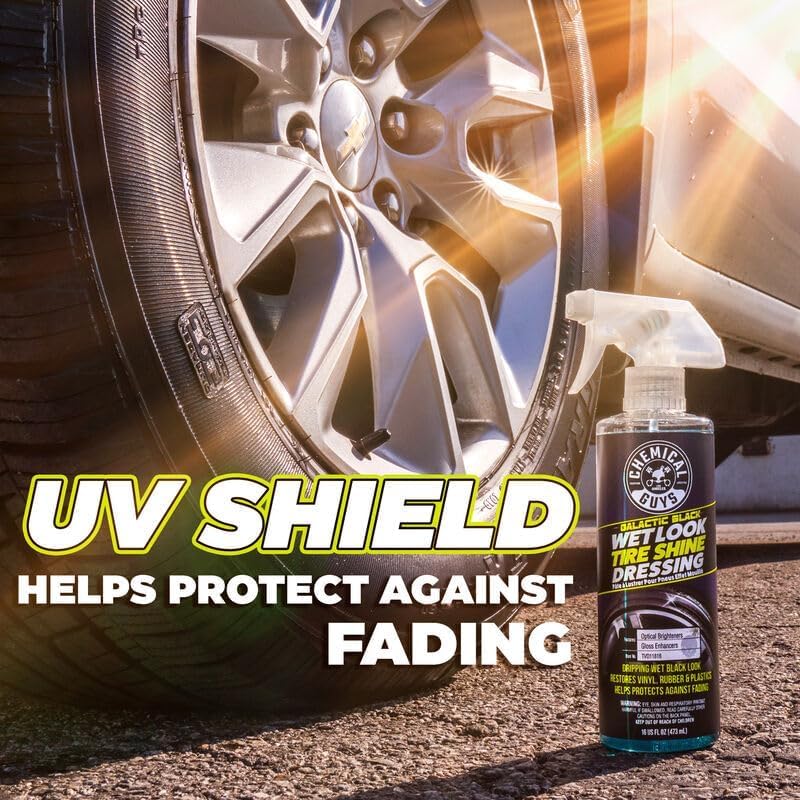 Chemical Guys Galactic Black Wet Look Tire Shine Dressing, for a Whole New Level of Shine and Depth of Black, Safe for Cars, Trucks, Motorcycles, RVs & More, 128 fl oz - TVD118 - Image 4