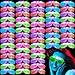 SHQDD 64Pack LED Glasses 5 Colors Light Up GlassesGlow In The Dark Party Supplies Shutter Shades Glow Sticks Glasses Neon Sunglasses Accessories for Kids Adults New Years Eve - Image 3