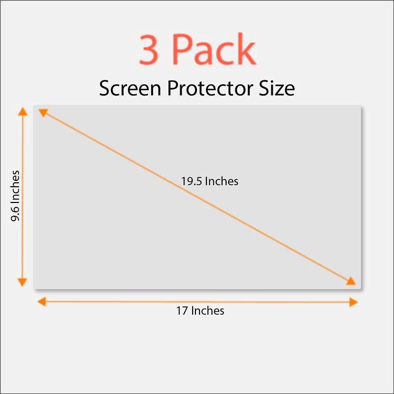 EZ-Pro Screen Protector Anti-Glare and Anti Finger Print Screen Protector (3 Pack) for 19.5 Inches Widescreen Desktop Monitor - Image 5