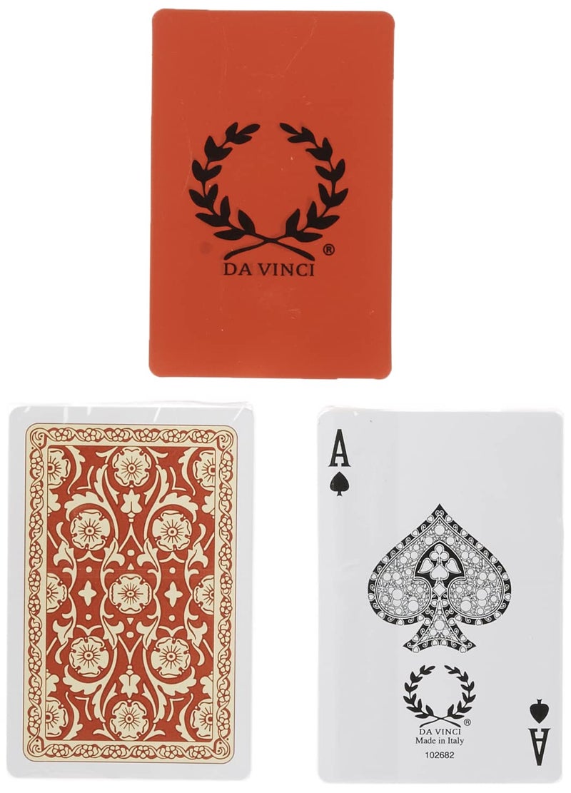 DA VINCI Venezia, Italian 100% Plastic Playing Cards, 2-Deck Set, Bridge Size Regular Index - Image 3