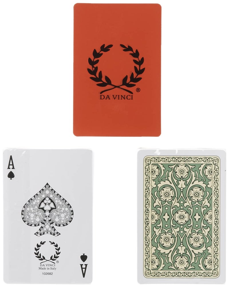 DA VINCI Venezia, Italian 100% Plastic Playing Cards, 2-Deck Set, Bridge Size Regular Index - Image 2
