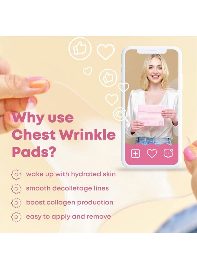 Bayside Chest Wrinkle Pads | Anti Wrinkle Patches | Wrinkle Patches Reusable | Chest Wrinkle Pillow Pads for Smoother, Youthful Skin Long-Lasting | Chest Patches for Wrinkles | Reusable Patch for Chest 4 Pack - Image 2